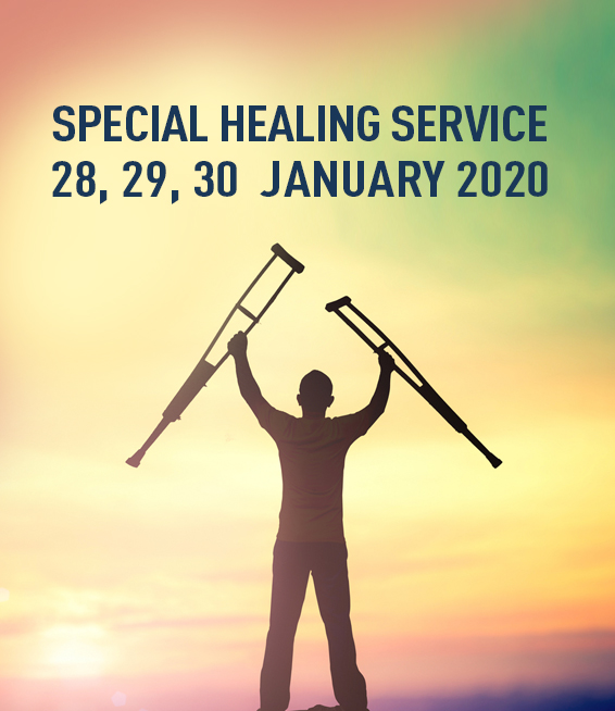 Special healing service. 28, 29 & 30 January 2020 